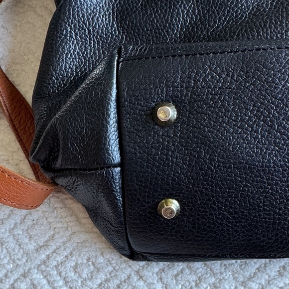 Valentina Black and Tan Crossbody Bag - Picture 11 of 16